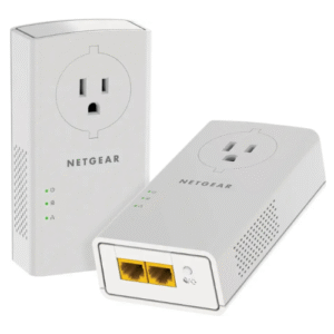 NETGEAR - Powerline 2000 + Extra Outlet - White